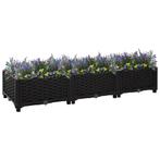 vidaXL Plantenbak verhoogd 120x40x23 cm polypropyleen, Tuin en Terras, Bloempotten, Verzenden, Nieuw