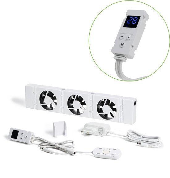 2dekans | SpeedComfort Radiator Ventilator met Control, Doe-het-zelf en Bouw, Verwarming en Radiatoren, Ophalen of Verzenden