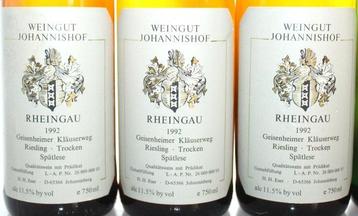 1989 + 1992 + 2005 Riesling dry + medium dry: 4x Spätlese, beschikbaar voor biedingen