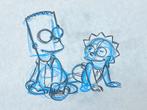 The Simpsons - Original drawing of Bart and Lisa Simpson, CD & DVD