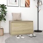 vidaXL Halbank 80x40x45 cm bewerkt hout sonoma eikenkleurig, Verzenden, Nieuw