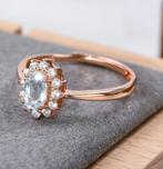 Sans prix de réserve - Bague Argent Aigue-marine, Handtassen en Accessoires, Ringen, Nieuw