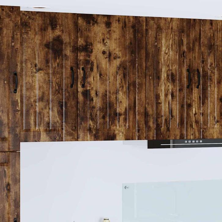 vidaXL Keuken Kast met plank Rook Eiken 50 x 31 x 80 cm, Huis en Inrichting, Kasten | Overige, Nieuw, Verzenden