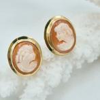 Zilver, Verguld - Oorbellen - CAMMEI INCISI A MANO, Handtassen en Accessoires, Antieke sieraden