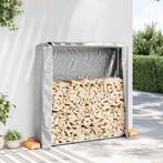 vidaXL Haardhoutrek met regenhoes 150x25x150 cm, Tuin en Terras, Brandhout, Verzenden