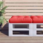 vidaXL Palletkussen 60x60x12 cm stof rood, Huis en Inrichting, Verzenden, Nieuw