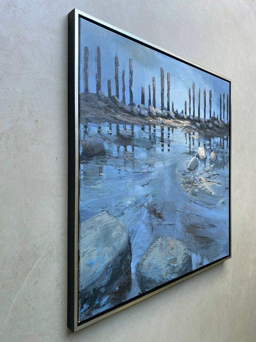 Marein Konijn - On the boarder of land and sky, Antiek en Kunst, Kunst | Schilderijen | Modern