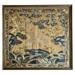 Textiel badge Embroidered Silk Crane Rank Badge, Qing