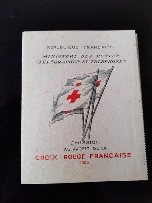 Frankrijk 1955 - Rode Kruis notitieboekje 1955 luxe, Postzegels en Munten, Postzegels | Europa | Frankrijk