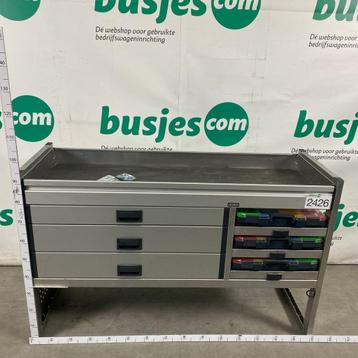 Aluca aluminium bedrijfswageninrichting gebruikt (nr 2426), Verzenden