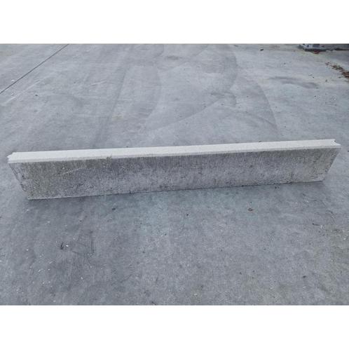 Bordure en beton tenon et mortaise 100x15x5cm gris, Tuin en Terras, Tuinhekken en Hekwerk