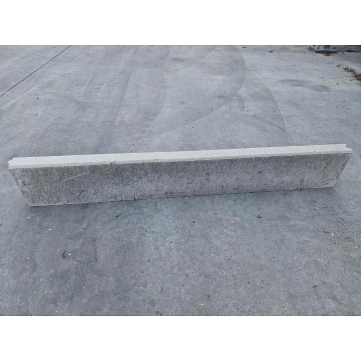 Bordure en beton tenon et mortaise 100x15x5cm gris, Tuin en Terras, Tuinhekken en Hekwerk