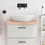 vidaXL Wastafelblad 60x40x(2-6) cm onbehandeld massief hout, Huis en Inrichting, Keuken | Keukenelementen, Verzenden, Nieuw