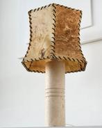 Tafellamp - Travertijn - zwaar uitgevoerde Italiaanse