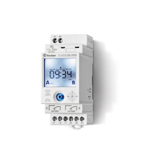 Finder Astronomische Tijdschakelaar 2CO 16A 230V -, Doe-het-zelf en Bouw, Elektriciteit en Kabels, Verzenden