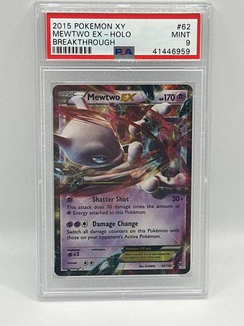 Pokémon - 1 Graded card - mewtwo ex breaktrough - PSA 9, Hobby en Vrije tijd, Verzamelkaartspellen | Pokémon