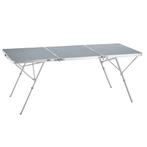tectake Aluminium campingtafel Jumbo met draaggreep 180x70x7, Verzenden, Nieuw