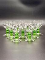 Verreries Doyen - Drinkglas (9) - Uraniumglas - Art Deco, Antiek en Kunst