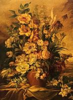 École Hollandaise (XX) - Bouquet de fleurs, Antiquités & Art, Art | Peinture | Classique