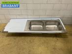 RVS Spoelblad Dubbele spoelbakken 190 x 70 cm Horeca, Zakelijke goederen, Ophalen of Verzenden, Nieuw in verpakking