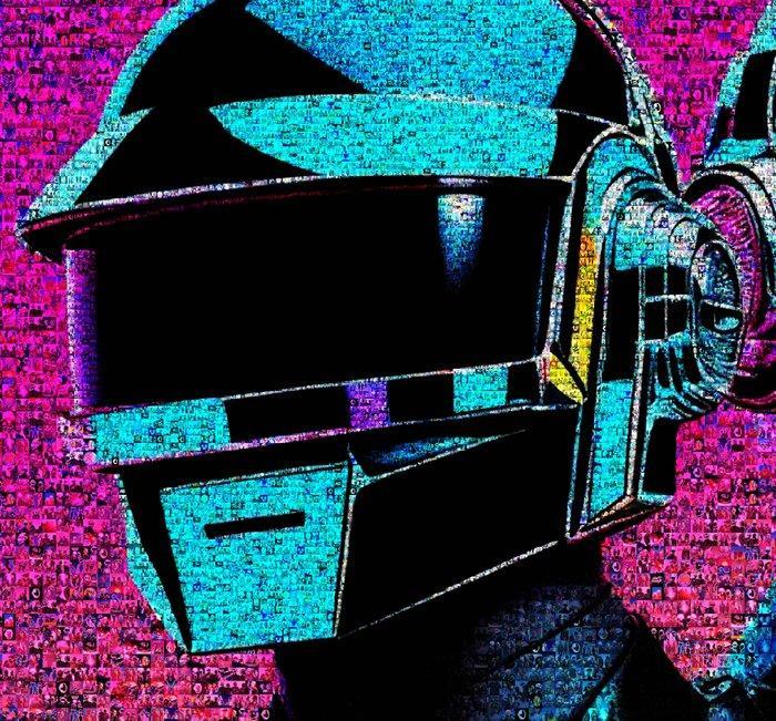 David Law - Crypto Daft Punk III - Format XL - 60x60, Antiek en Kunst, Kunst | Designobjecten