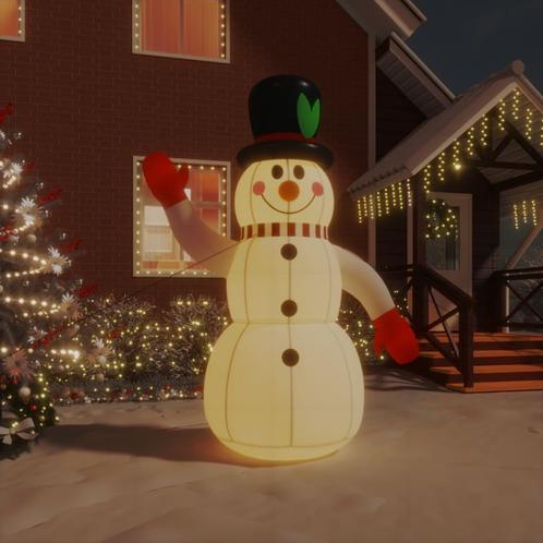 vidaXL Sneeuwpop opblaasbaar met LEDs 240 cm, Divers, Noël, Envoi