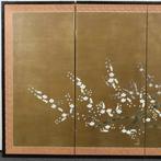 Bybu kamerscherm - Witte Pruimenbloesems en Japanse, Antiek en Kunst