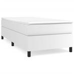 Bedframe 90x200 Wit Lederlook - 40% Korting - OP=OP!, Huis en Inrichting, Overige materialen, 90 cm, Eenpersoons, Verzenden