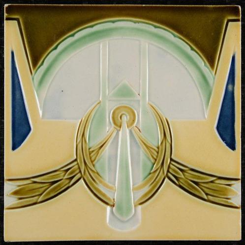 Jugendstil Tegel - Ofen- Porzellan- und Tonwarenfabrik, Antiquités & Art, Antiquités | Verre & Cristal