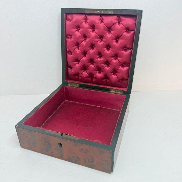 Boîte à bijoux - Loupe de thuya - Boîte bijoux Napoléon III, Antiek en Kunst, Antiek | Overige Antiek