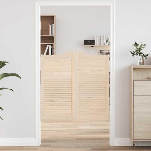 vidaXL Draaideuren louvredesign 1-paar 100x100 cm massief, Doe-het-zelf en Bouw, Deuren en Vliegenramen, Nieuw, Verzenden