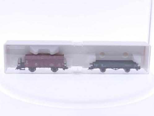 Schaal H0 Fleischmann 82 5910 K set van 2 goederen wagen..., Hobby en Vrije tijd, Modeltreinen | H0, Gelijkstroom, Analoog, Zo goed als nieuw