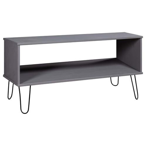 vidaXL Salontafel New York massief grenenhout grijs, Huis en Inrichting, Tafels | Salontafels, Nieuw, Verzenden