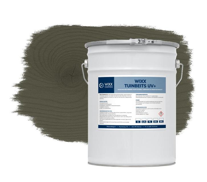 Wixx Tuinbeits UV+ Grijs 1L, Doe-het-zelf en Bouw, Verf, Beits en Lak, Grijs, Nieuw, Verzenden