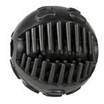 Duvo Rubber gelukkig gezicht bal 7x7x7cm Zwart, Dieren en Toebehoren, Nieuw