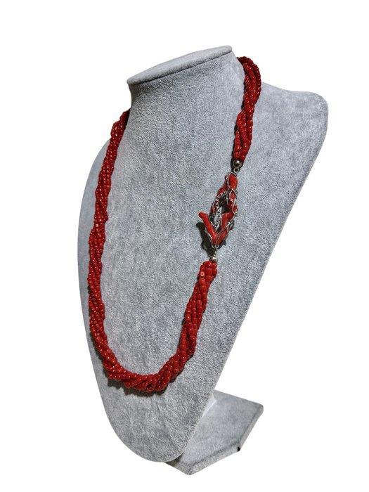 Koraal - Zilver - Halsketting, Verzamelen, Mineralen en Fossielen
