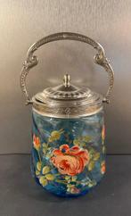 Koektrommel - Glas - Pot à biscuits Art Nouveau