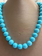 Turquoise - Zilver - Halsketting