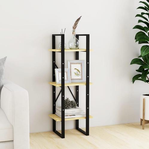 vidaXL Boekenkast met 3 schappen 40x30x105 cm massief, Huis en Inrichting, Kasten | Boekenkasten, Nieuw, Verzenden