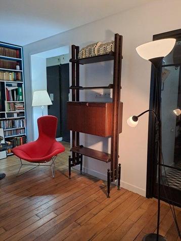 Boekenkast - Palissander - Bibliotheek-kantoor, drie planken