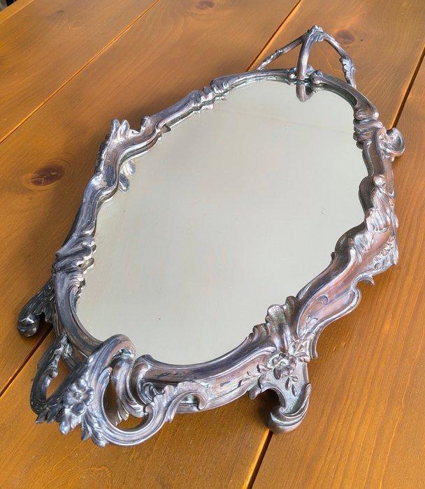 Serveerschaal - Grote rijkelijk en gedetailleerd versierde, Antiek en Kunst, Antiek | Overige Antiek