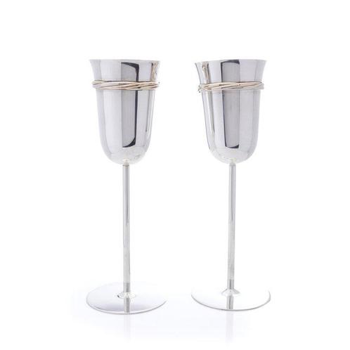 Cartier Vintage Sterling Silver Trinity-Style Pair of, Antiek en Kunst, Antiek | Zilver en Goud