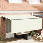 vidaXL Zonneluifel met screen Crème 350 x 200 x 120 cm Stof,, Tuin en Terras, Verzenden, Nieuw