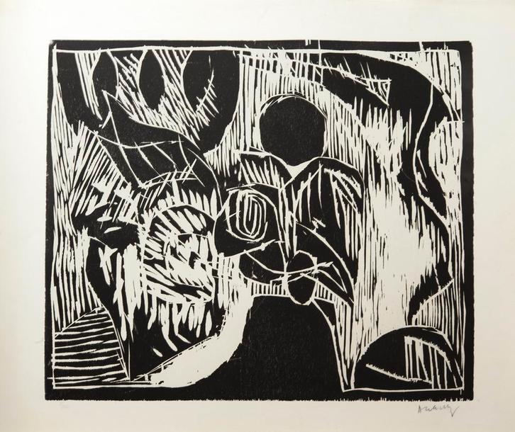 Pierre Alechinsky – Nature Morte (1973), Antiek en Kunst, Kunst | Litho's en Zeefdrukken, Ophalen of Verzenden