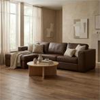 Leren hoekbank Flow - 3 zits arm links + longchair rechts -, Huis en Inrichting, Zetels | Zetels, Ophalen of Verzenden, Modern