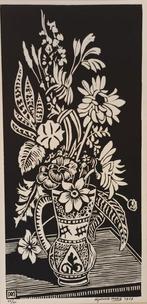 Alphonse Mora (1891-1977) - Boeket bloemen, Antiquités & Art, Antiquités | Autres Antiquités