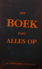 Dit boek lost alles op 9789055134946, Gelezen, Uitgeverij Verba, Verzenden