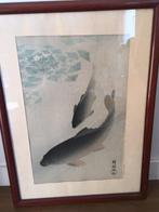 Two carps - Ohara Koson (1877-1945) - Published by Watanabe