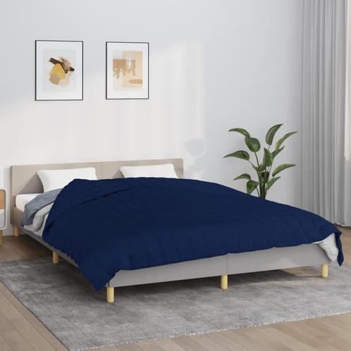 vidaXL Verzwaringsdeken 200x225 cm 9 kg stof blauw, Maison & Meubles, Chambre à coucher | Lits, Envoi