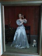 Florent Willems (1823-1905) - Junge Dame blickt in, Antiek en Kunst, Kunst | Schilderijen | Klassiek